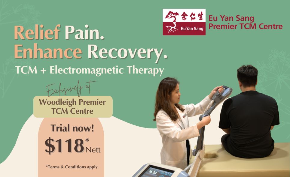 [Eu Yan Sang Premier TCM Centre] Relief Pain + Enhance Recovery for $118 nett!